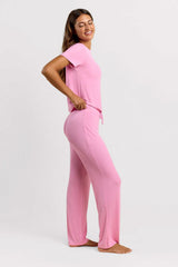 Ribbed Pajama Set | Bubblegum Pink