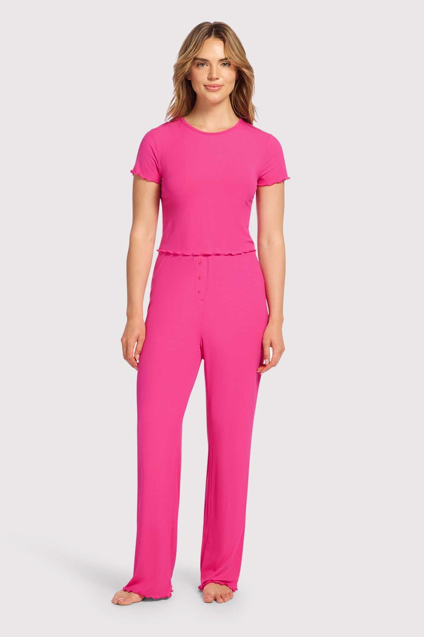 Mini Rib Pajama Set