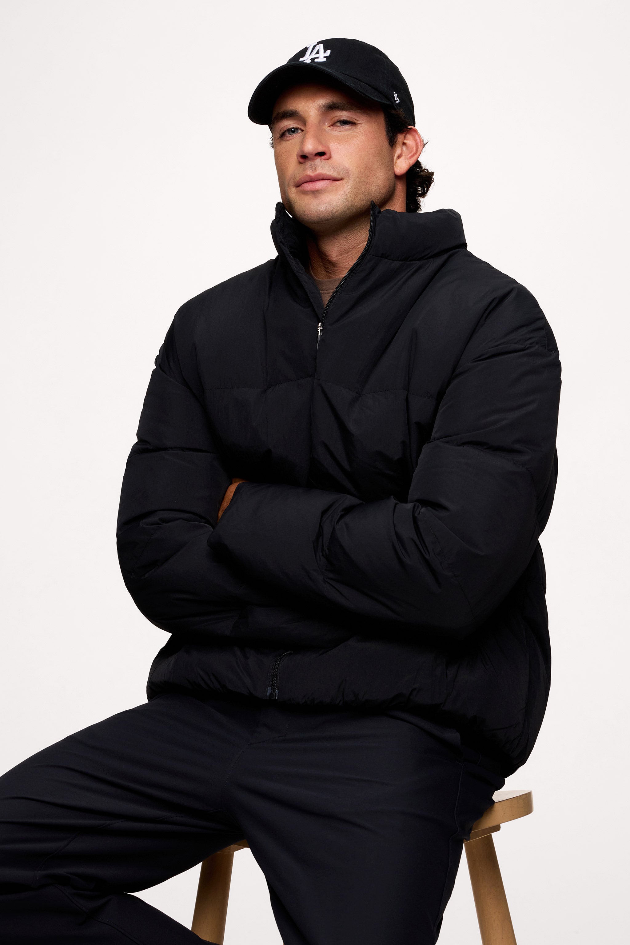 Men's Peak Puffer Jacket | Black