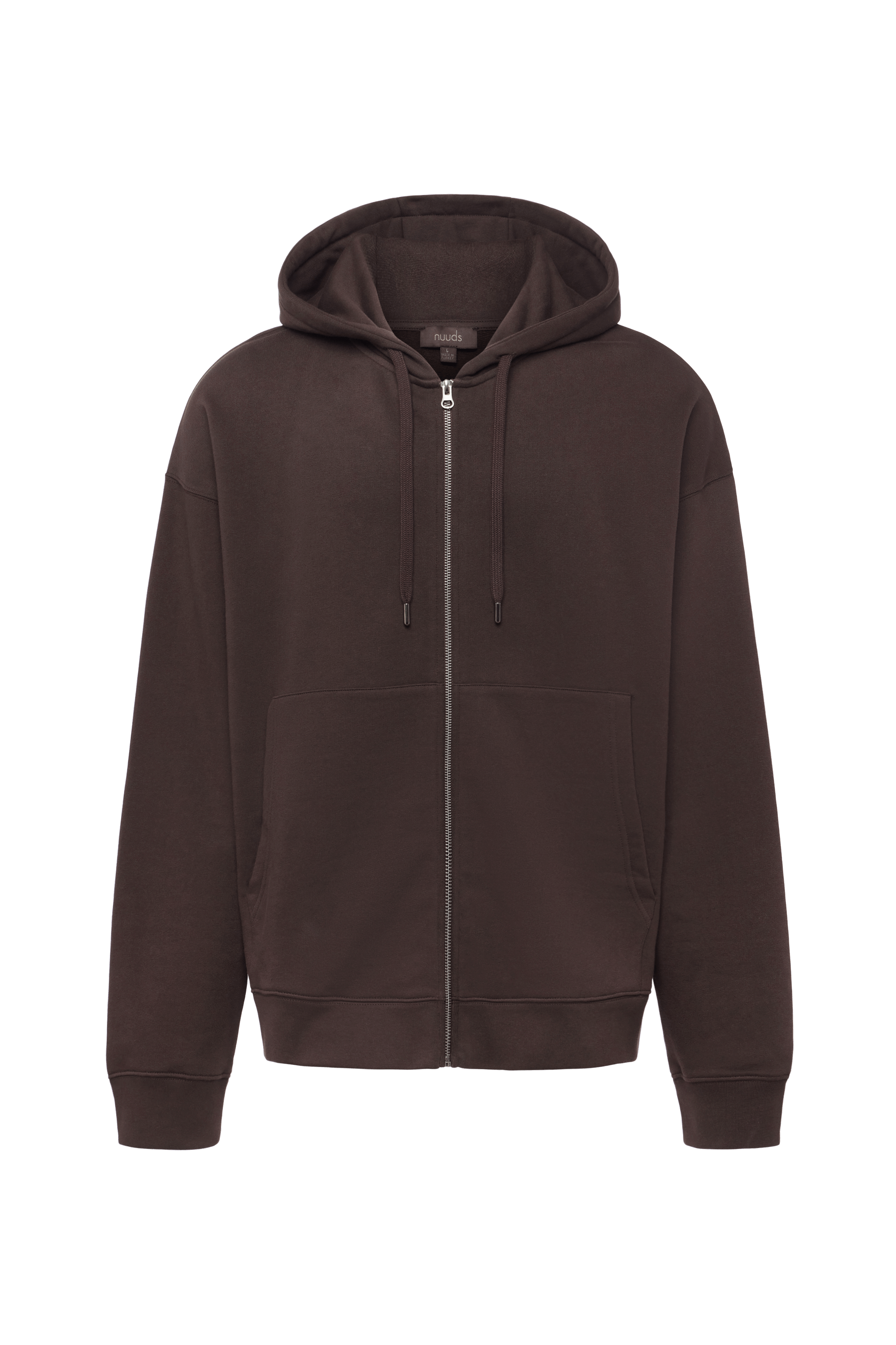 Vintage Washed Zip-Up Hoodie | Espresso