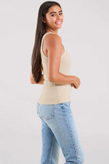 Essential Rib Tank Top | Bone