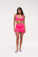 Ruched Swim Skirt | Dragonfruit