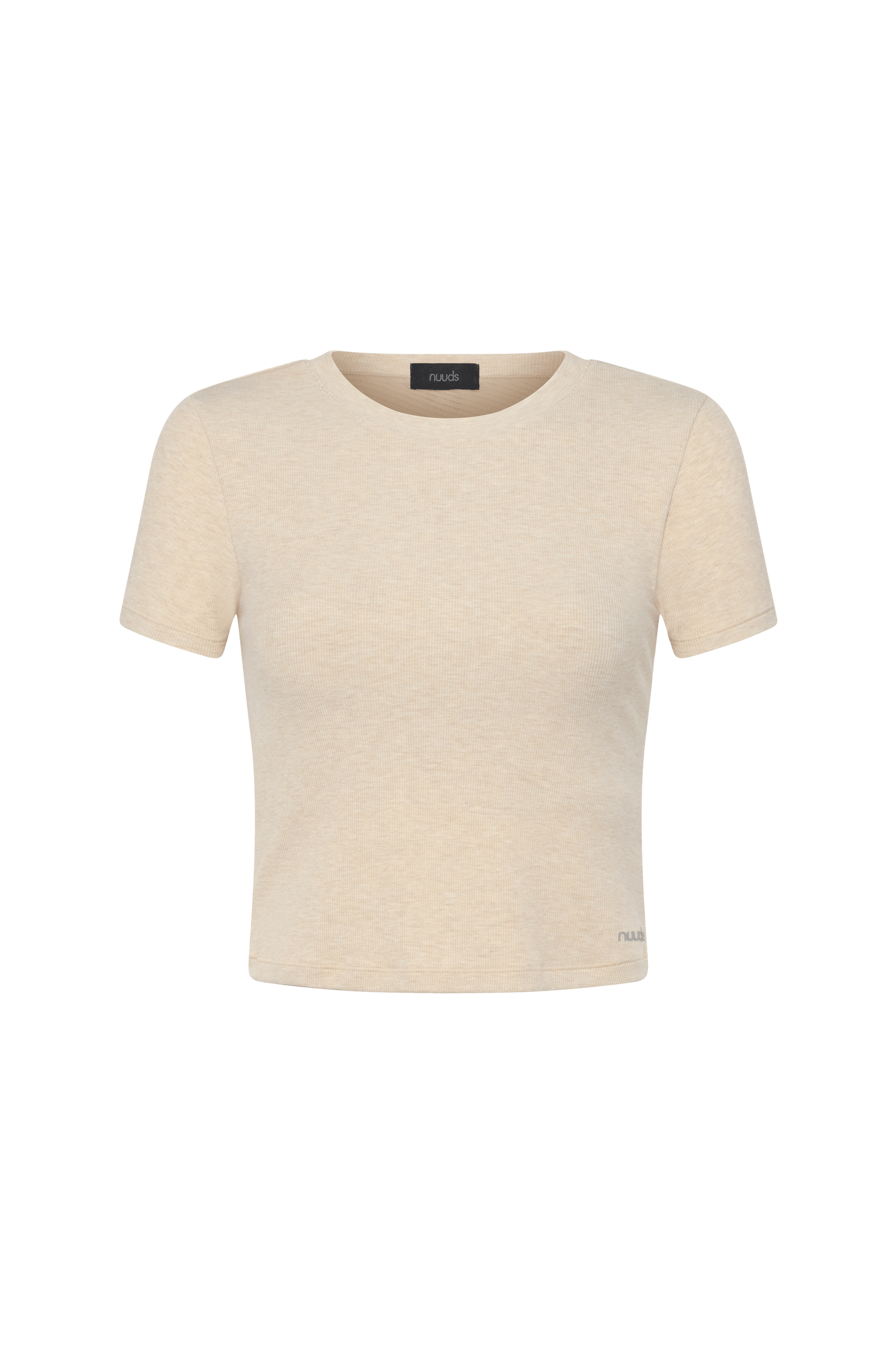 Sporty Rib Bra Tee | Heather Oat