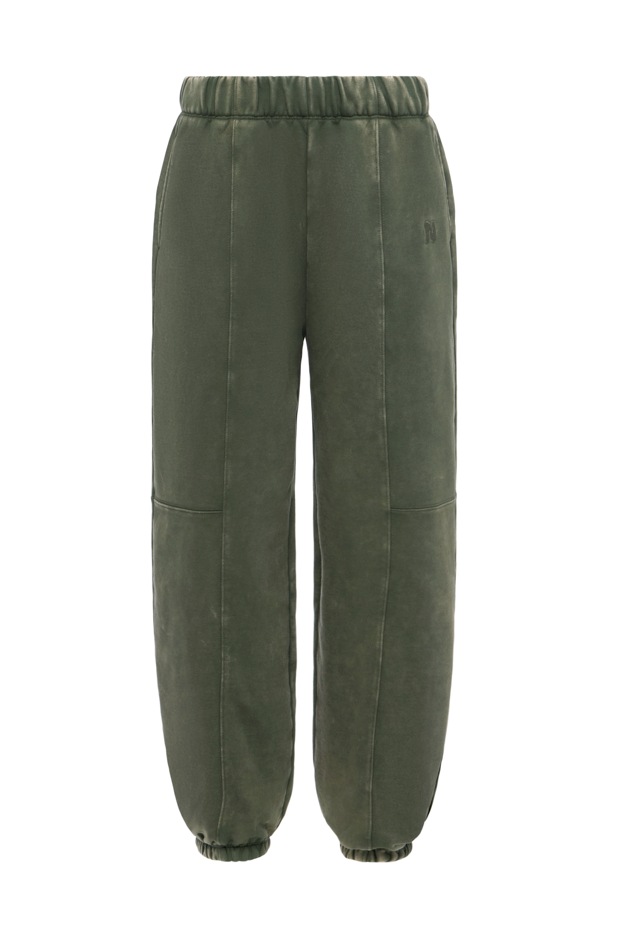Vintage Washed Seamed Jogger | Darkest Olive
