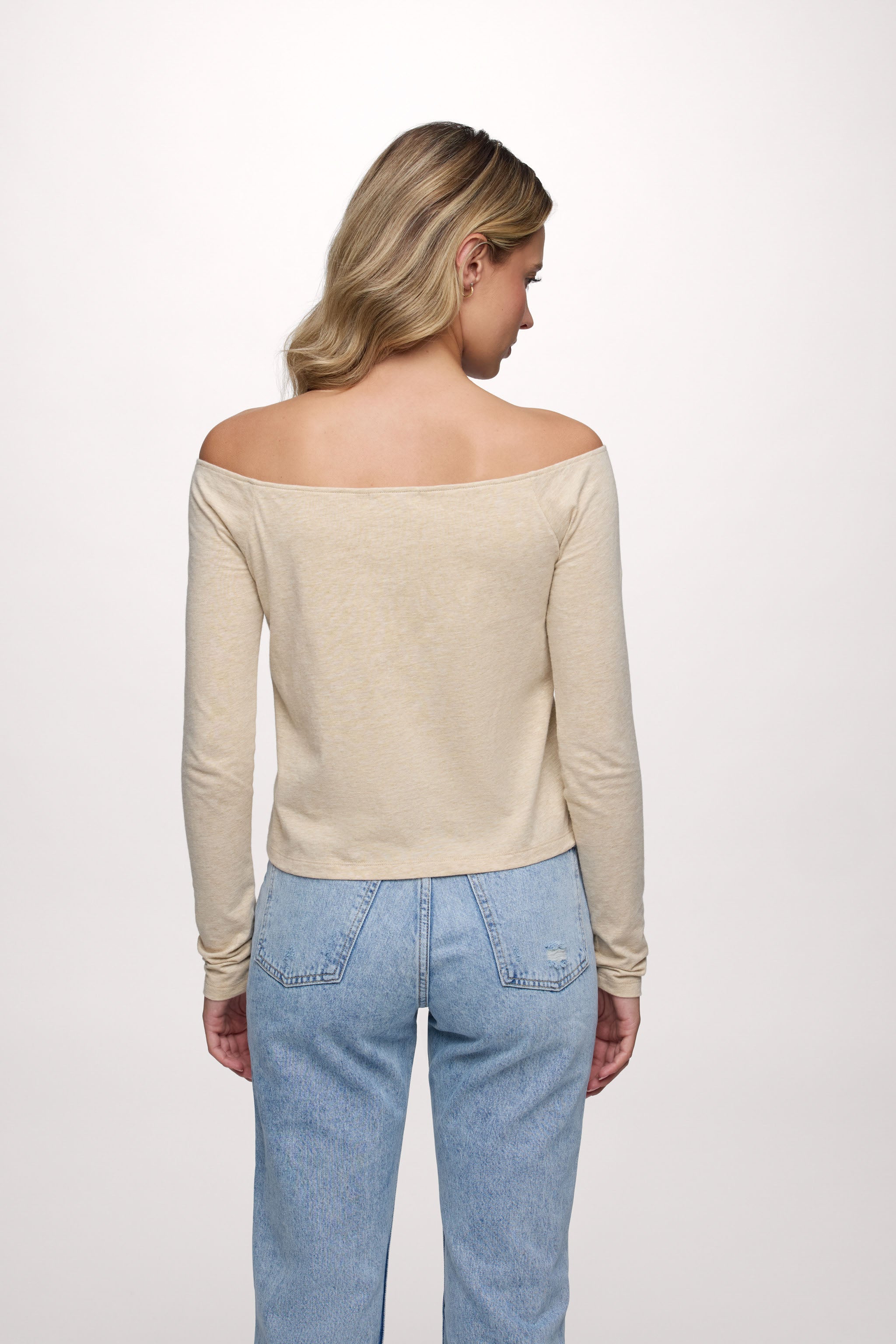 Ease Long Sleeve Top | Heather Oat