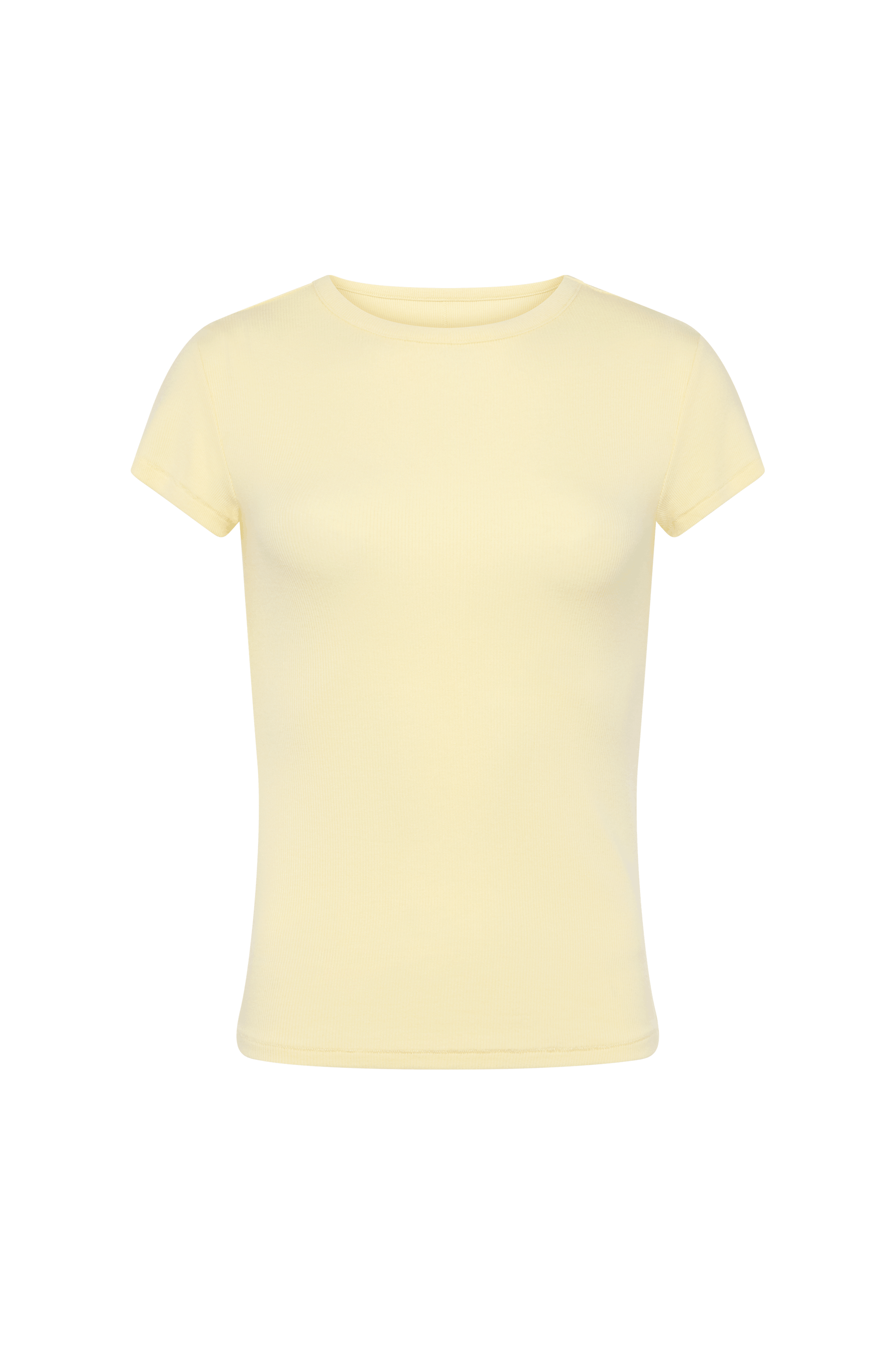 Slinky Rib Tee | Lemon