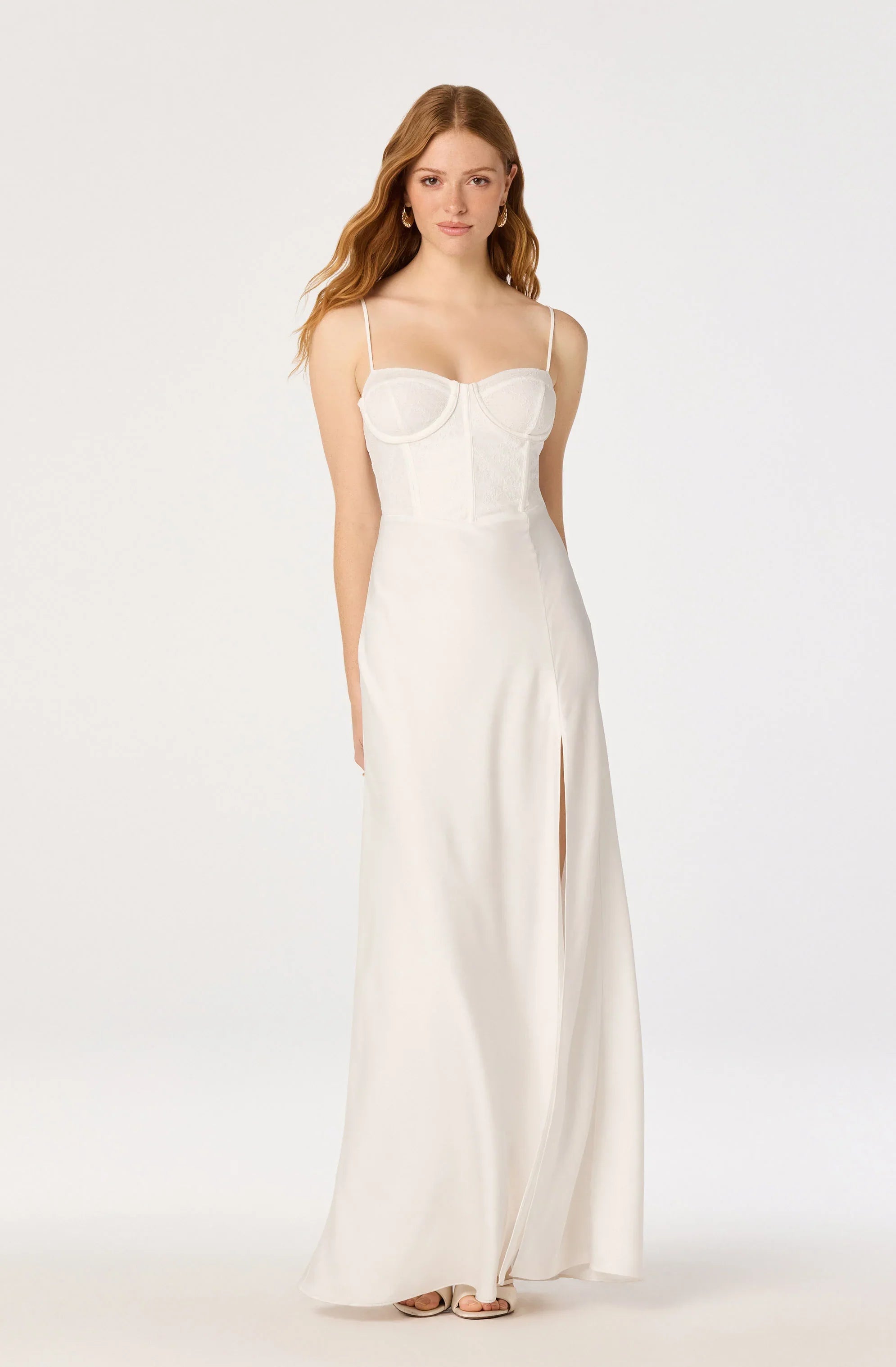 Inixyf Zinnia Lace Bustier Maxi Gown