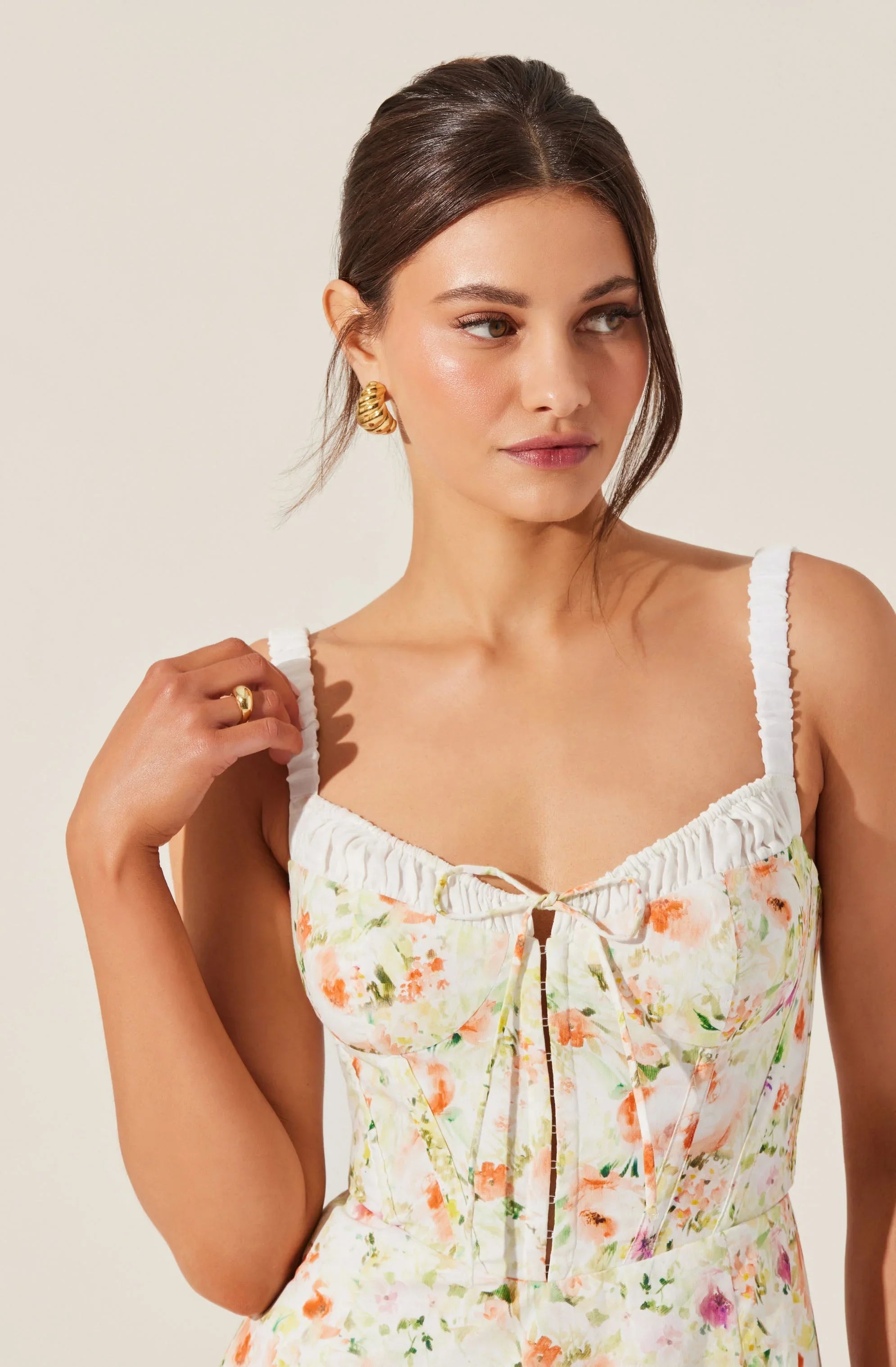 Lbruh Julietta Floral Corset Midi Dress