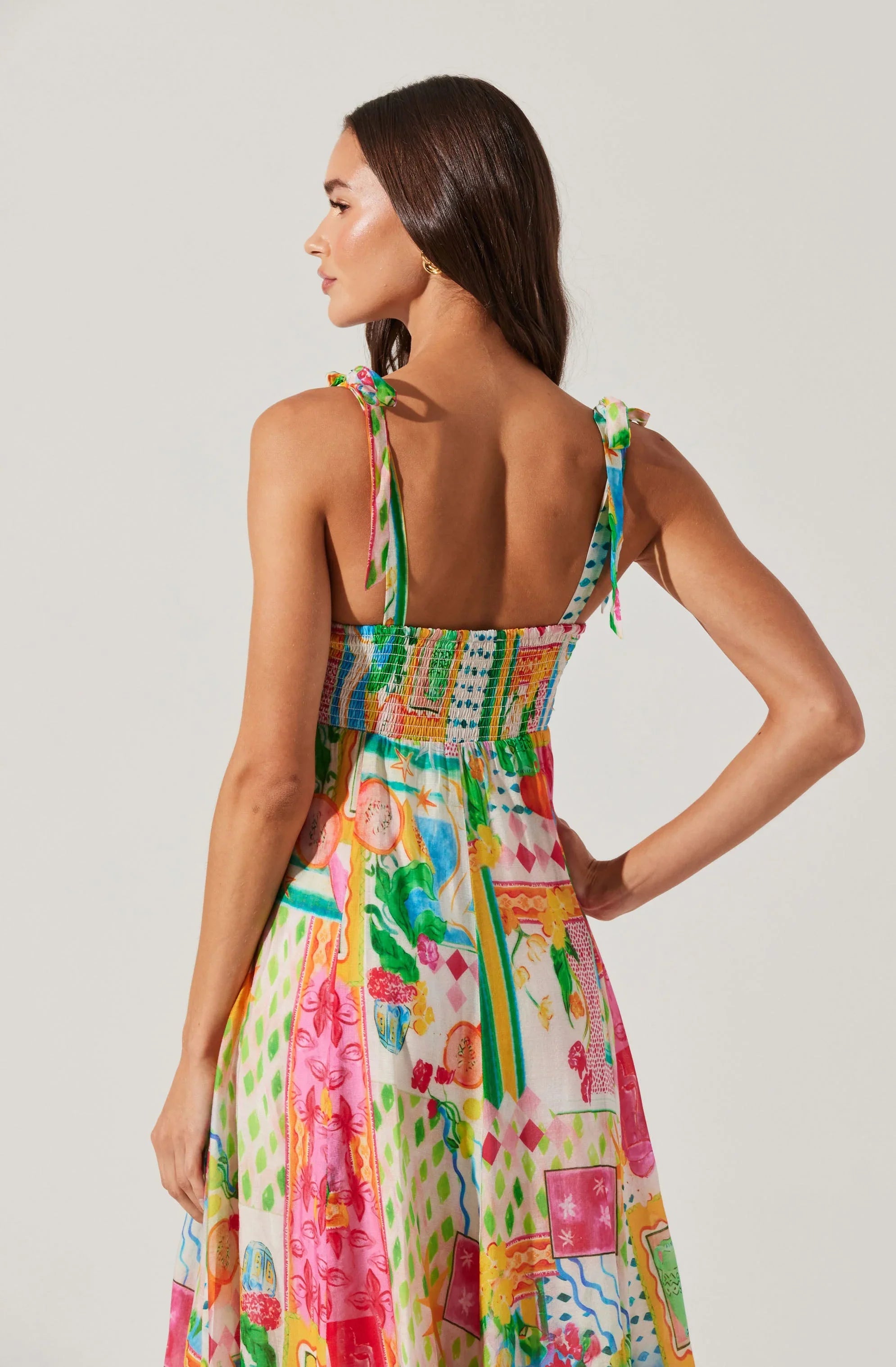 Lbruh Shiann Print Midi Dress
