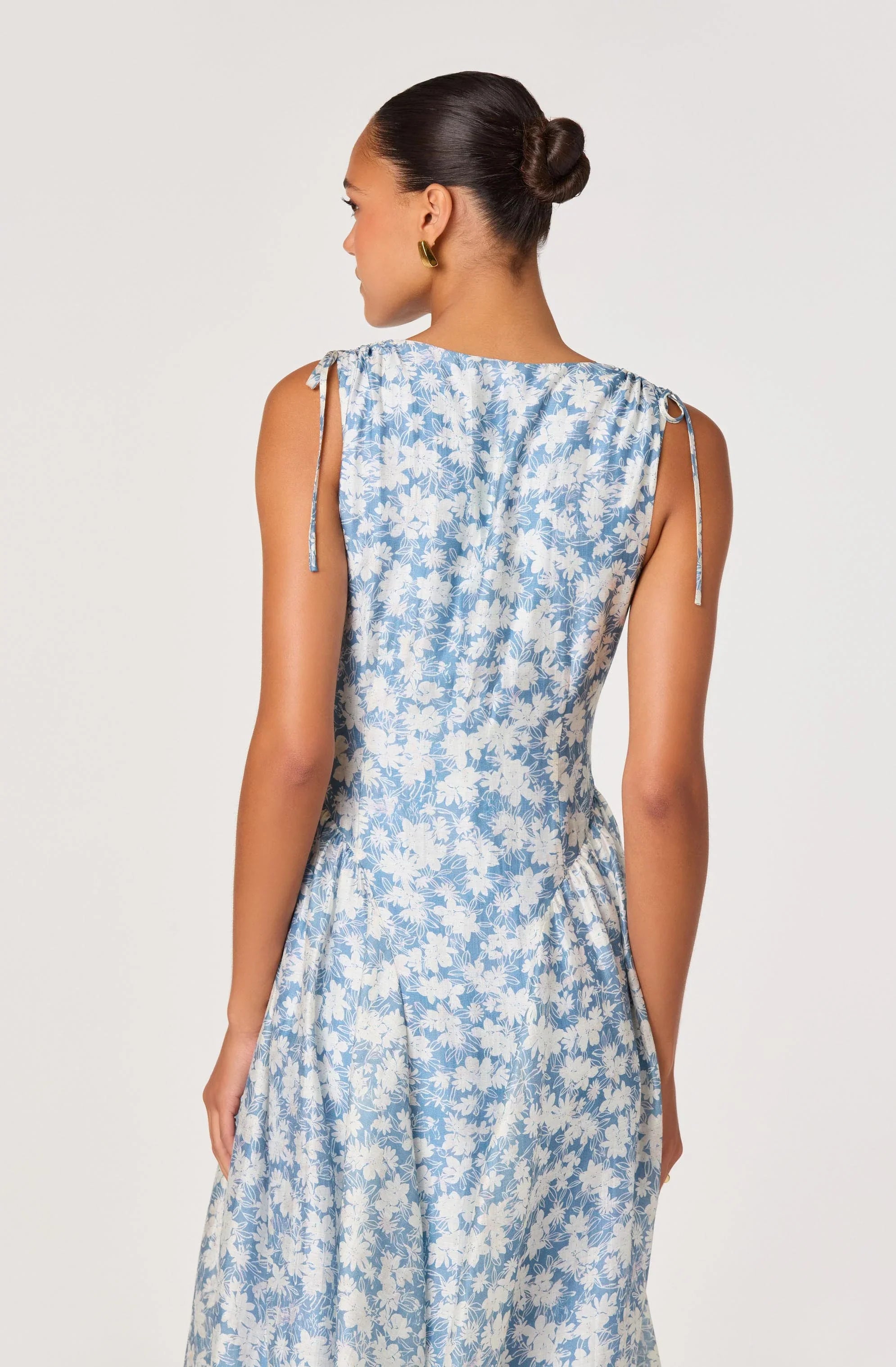 Inixyf Emmery Floral Wrap Midi Dress