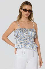 Inixyf Brynn Ruched Peplum Top