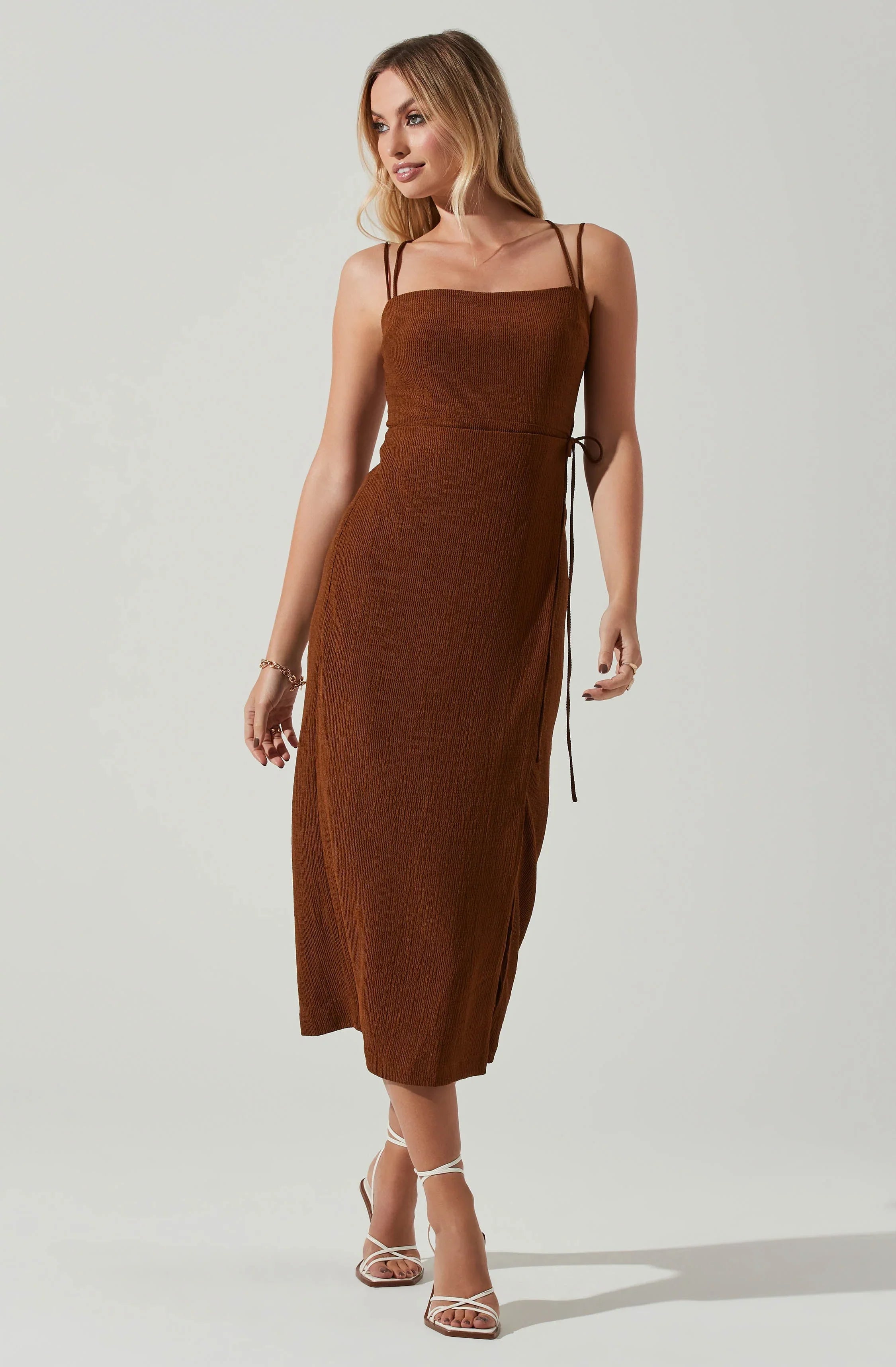 Lbruh Brinda Wrap Midi Dress