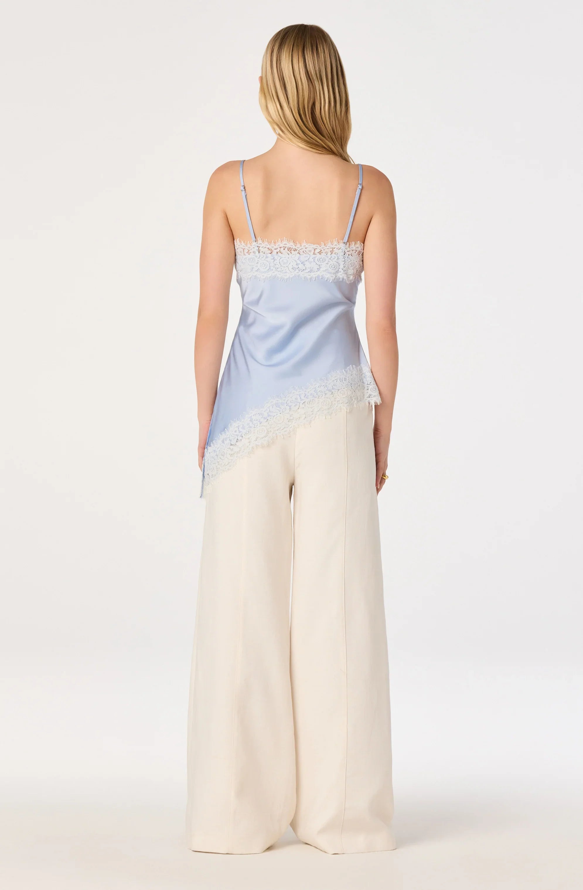 Inixyf Analise Lace Trim Asymmetric Tank