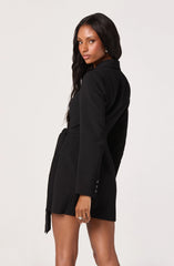 Lbruh Kesari Pleated Blazer Wrap Dress