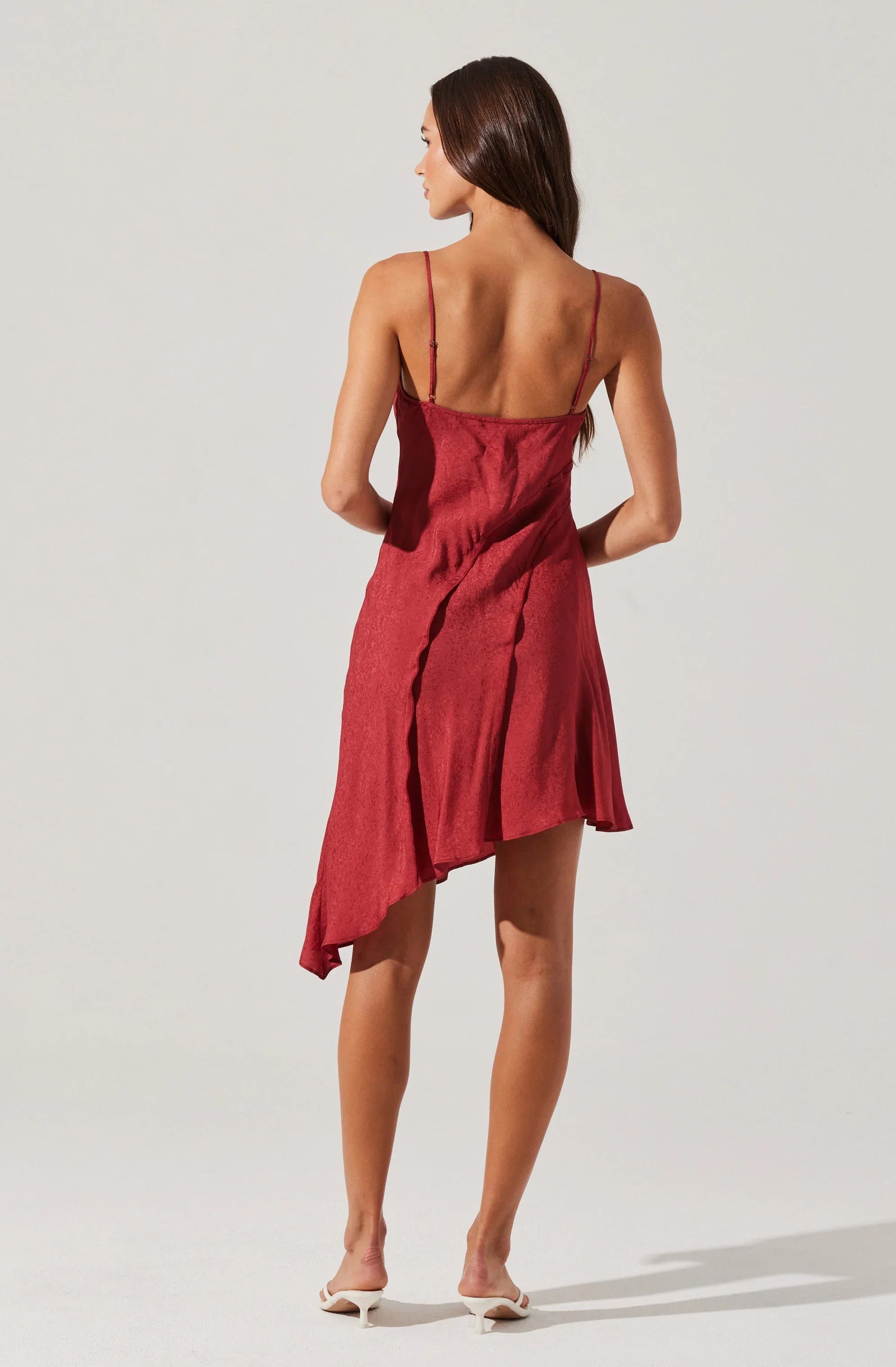 Lbruh Chelsie Asymmetrical Slip Mini Dress