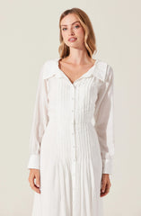 Lbruh Diell Pleated Midi Dress