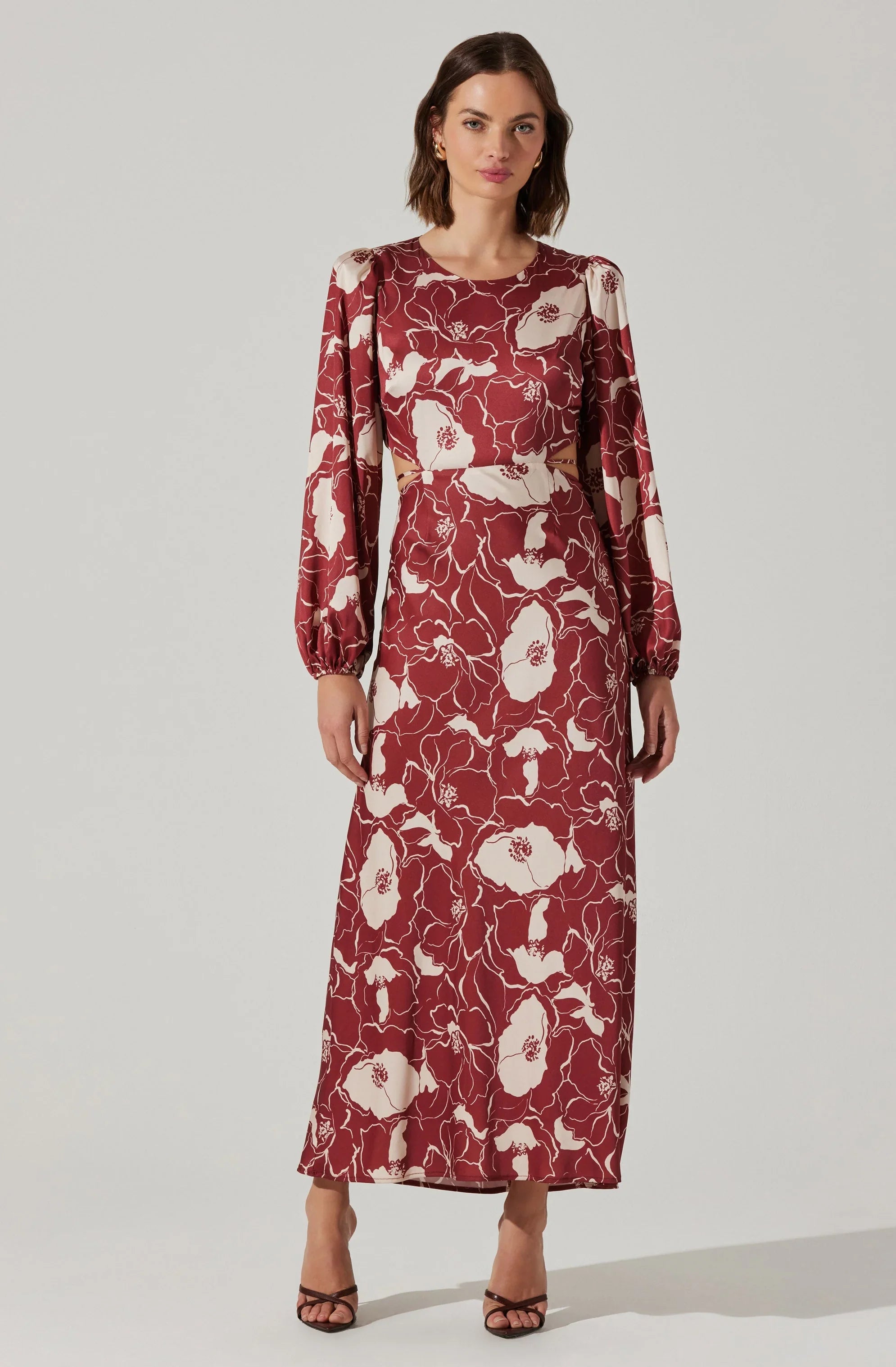 Lbruh Quinn Floral Cutout Maxi Dress