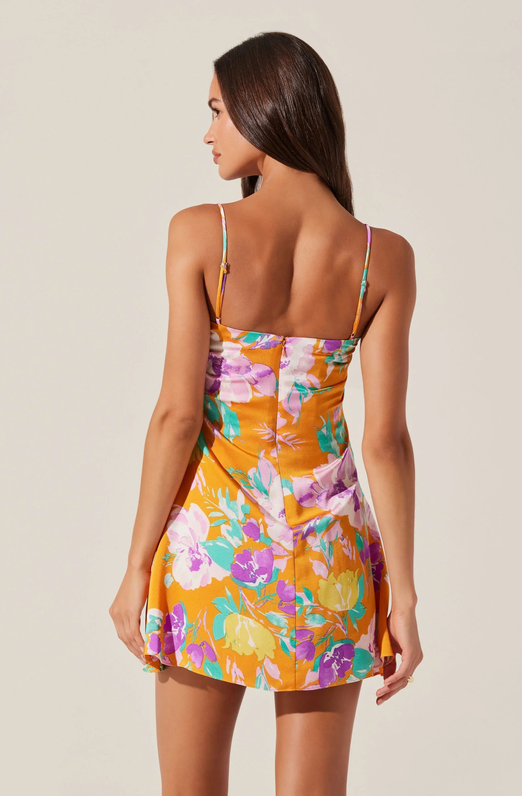 Lbruh Cerinthe Satin Floral Mini Dress