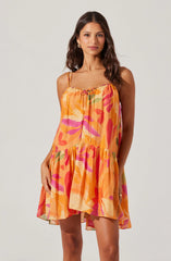 Lbruh Keala Floral Mini Tent Dress