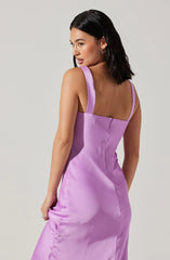 Inixyf Stacie Satin Maxi Dress