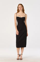 Lbruh Bea Lace Trim Bustier Midi Dress