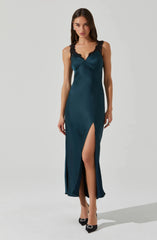 Lbruh Eirene Satin Lace Trim Dress