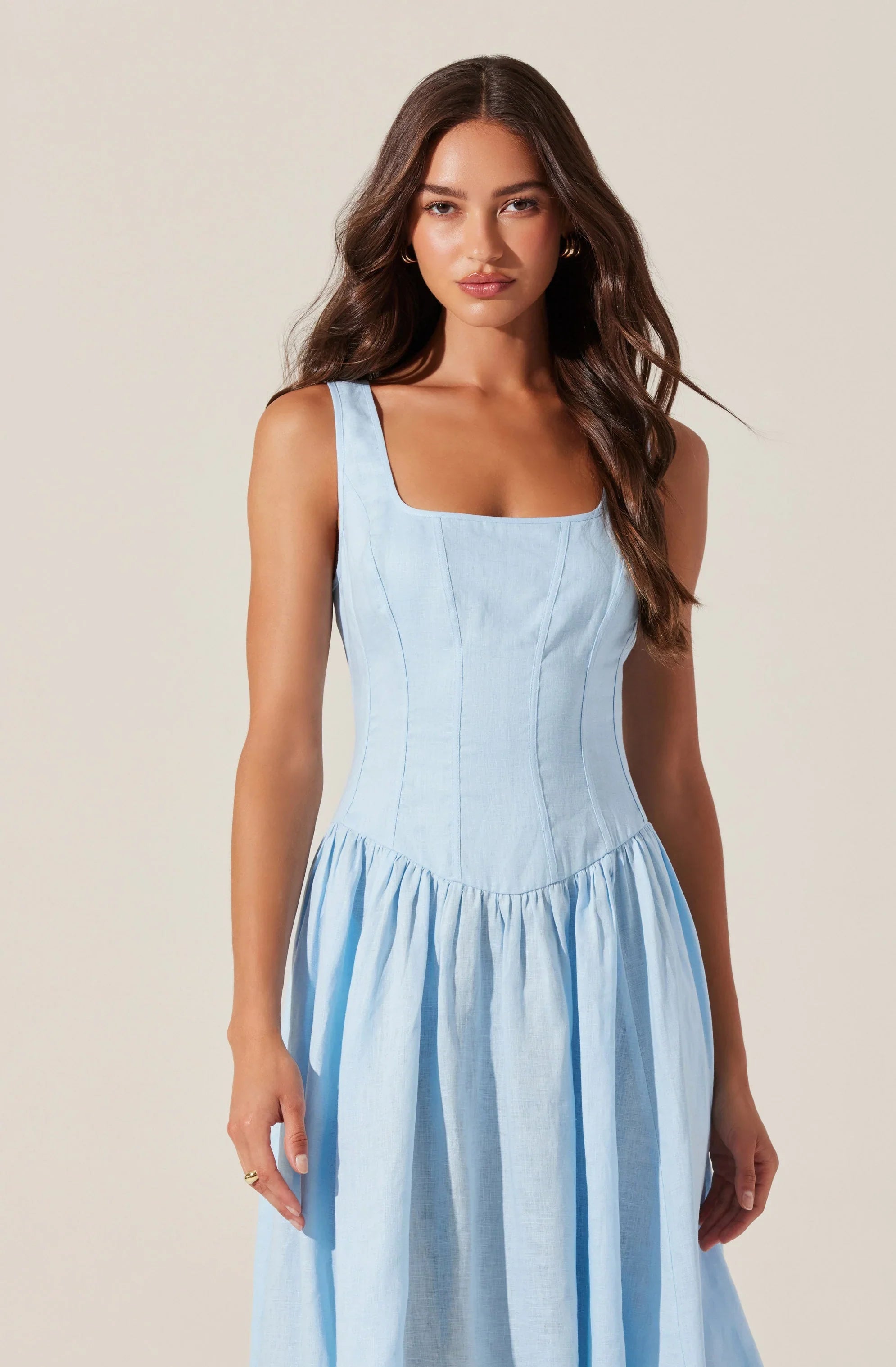 Lbruh Thierry Linen Midi Dress