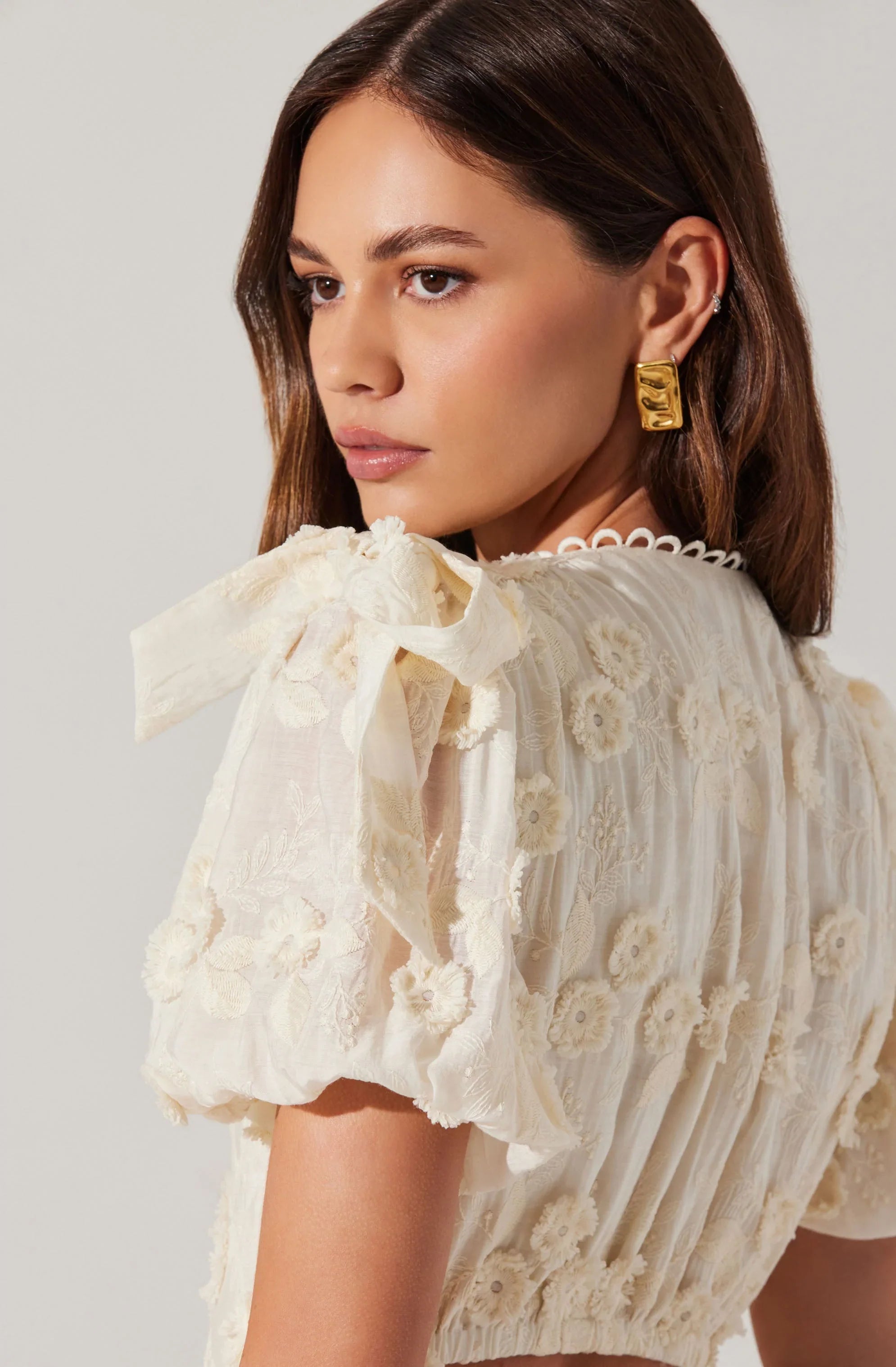 Lbruh Arianell Embroidered Floral Tiered Dress