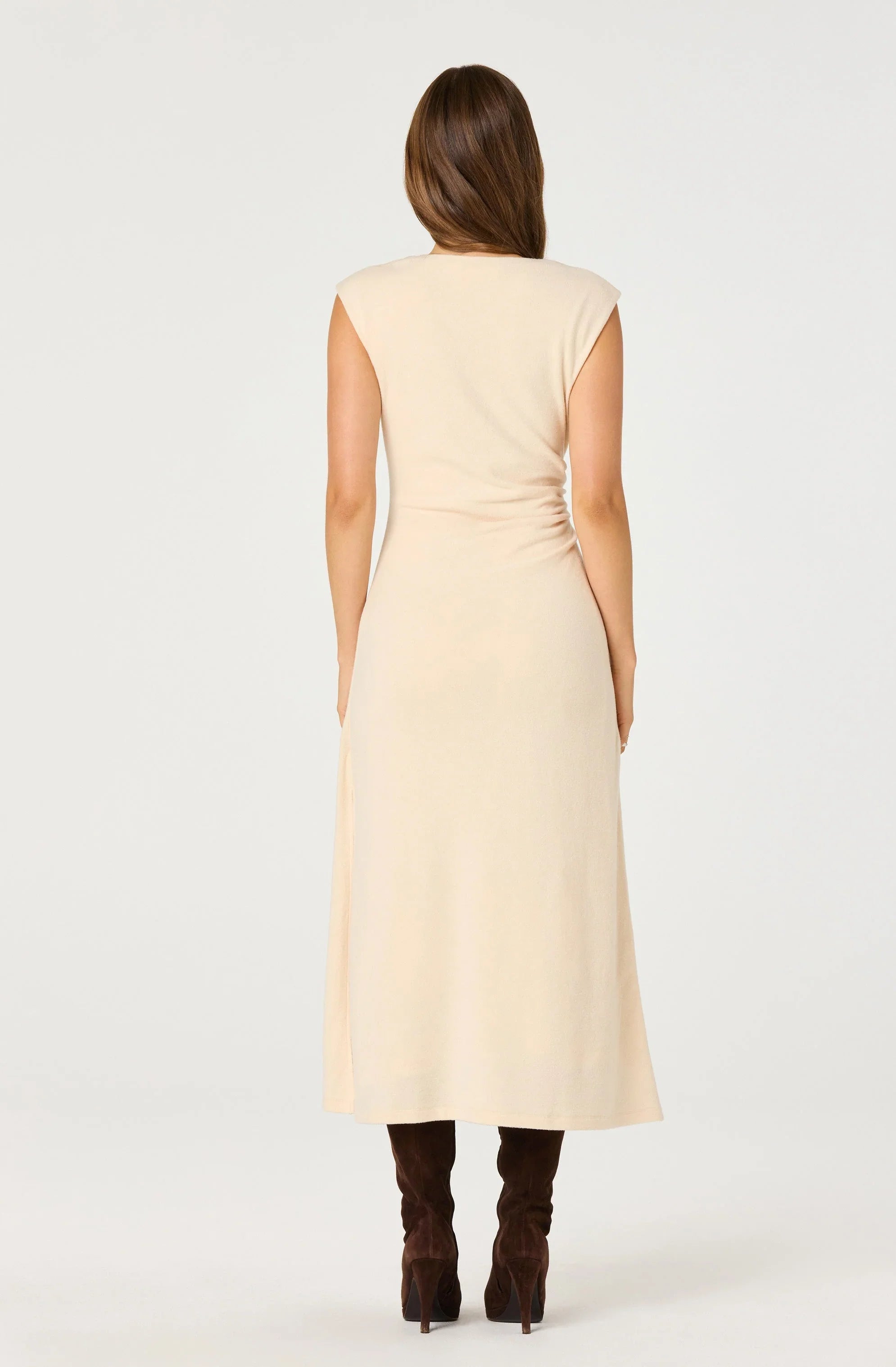 Lbruh Draped Midi Dress