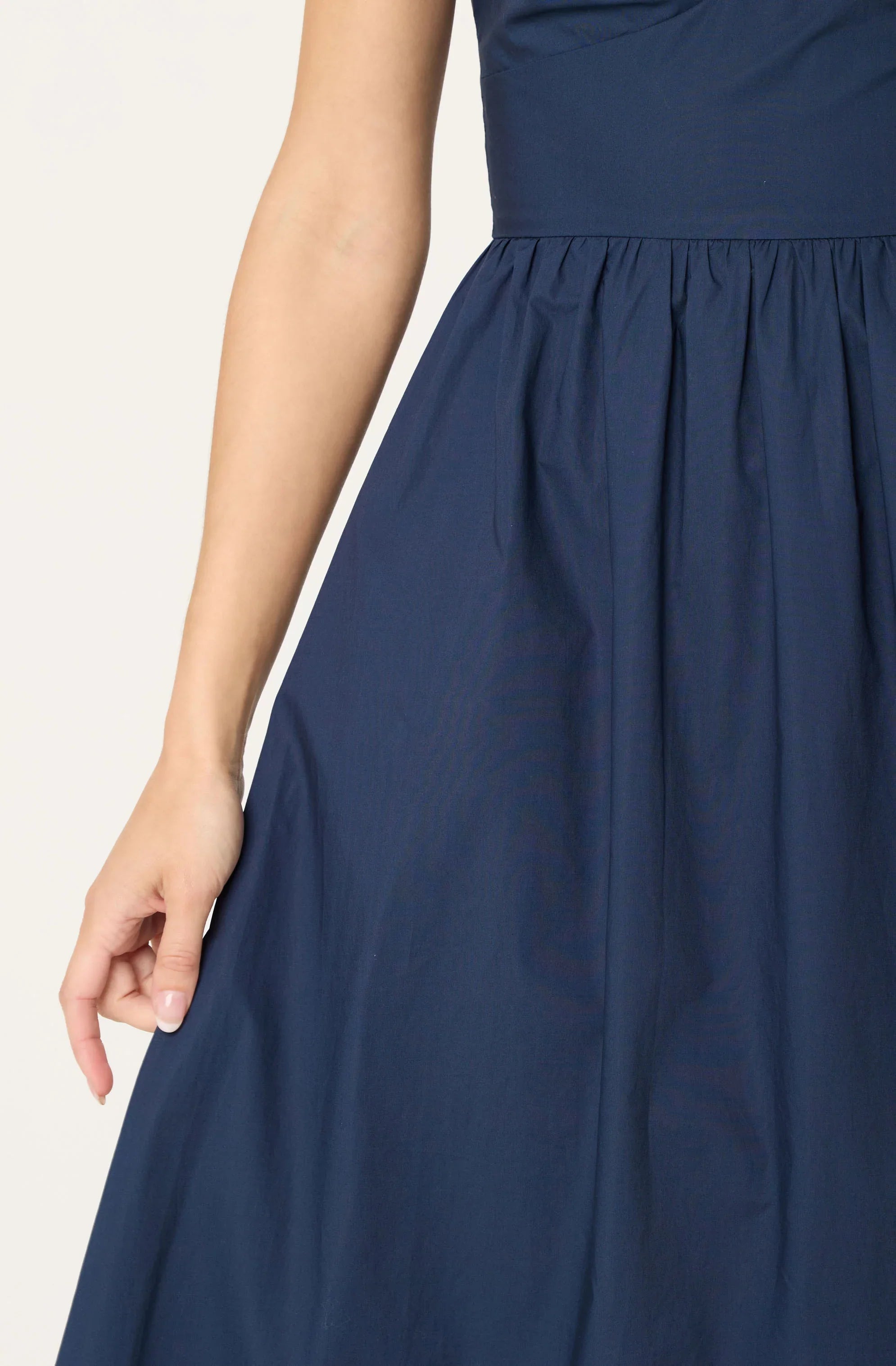 Lbruh Contrast Sweetheart Midi Dress