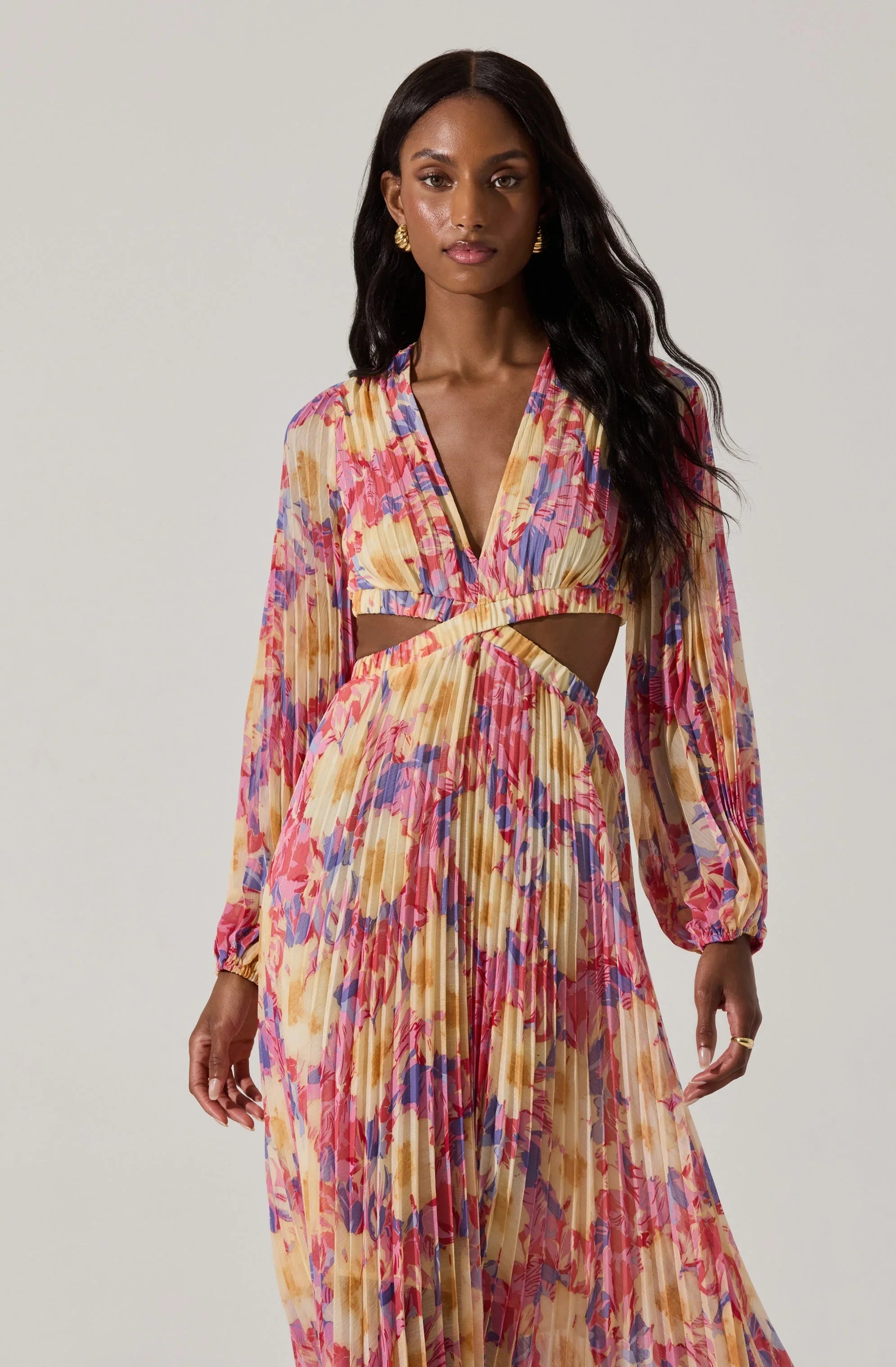 Lbruh Revery Floral Long Sleeve Maxi Dress