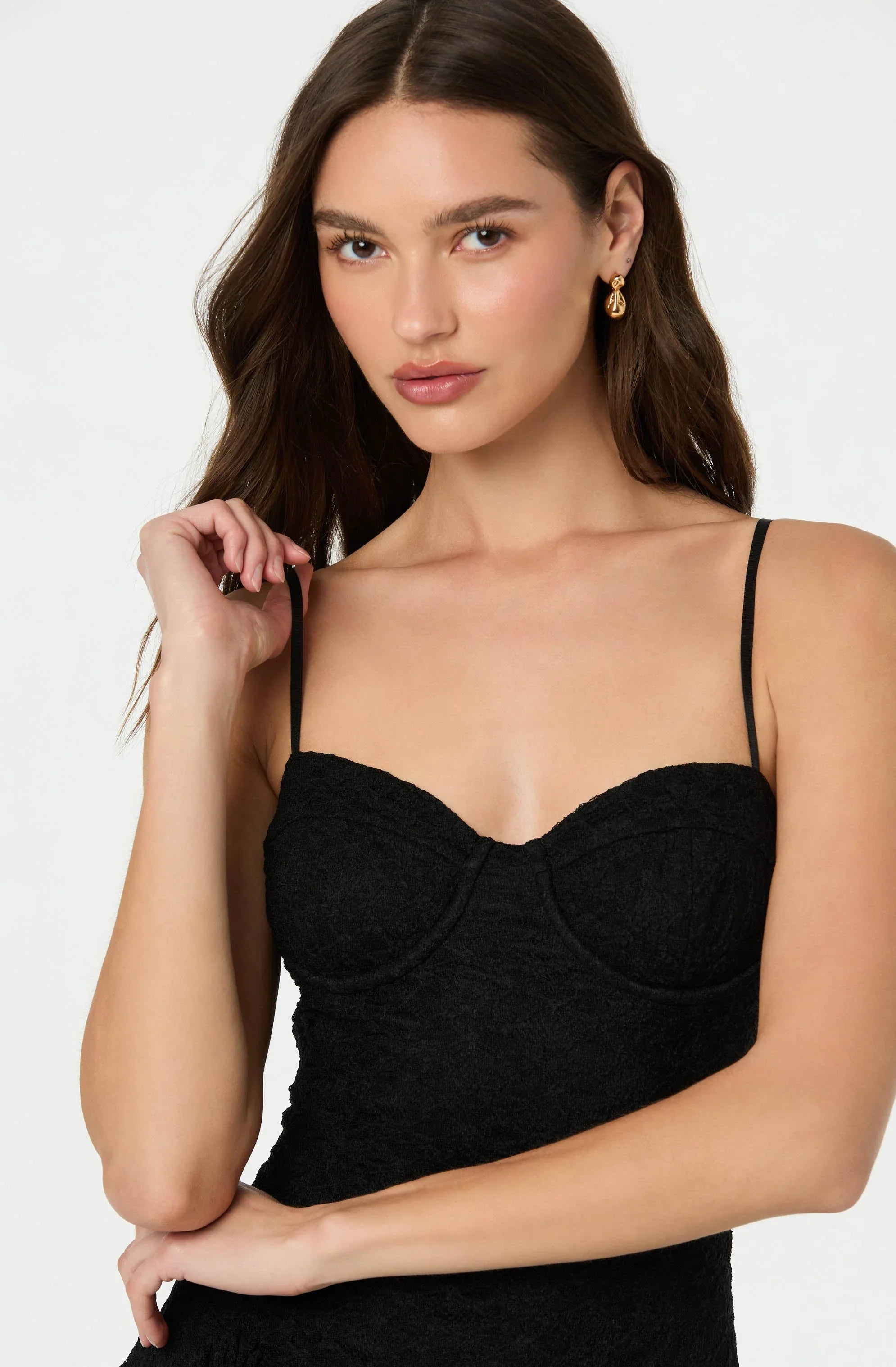 Lbruh Lace Bustier Mini Dress