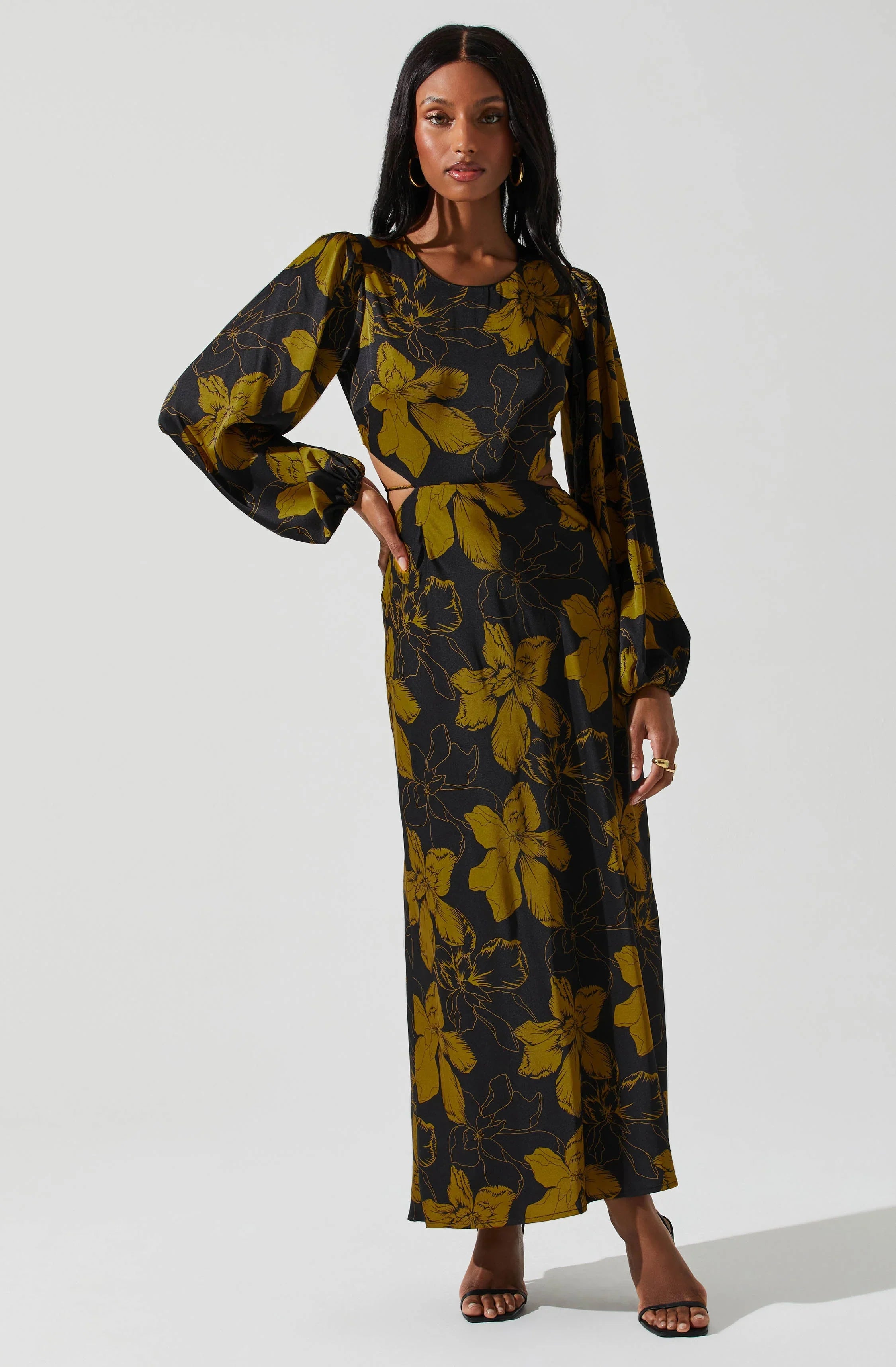 Lbruh Quinn Floral Cutout Maxi Dress