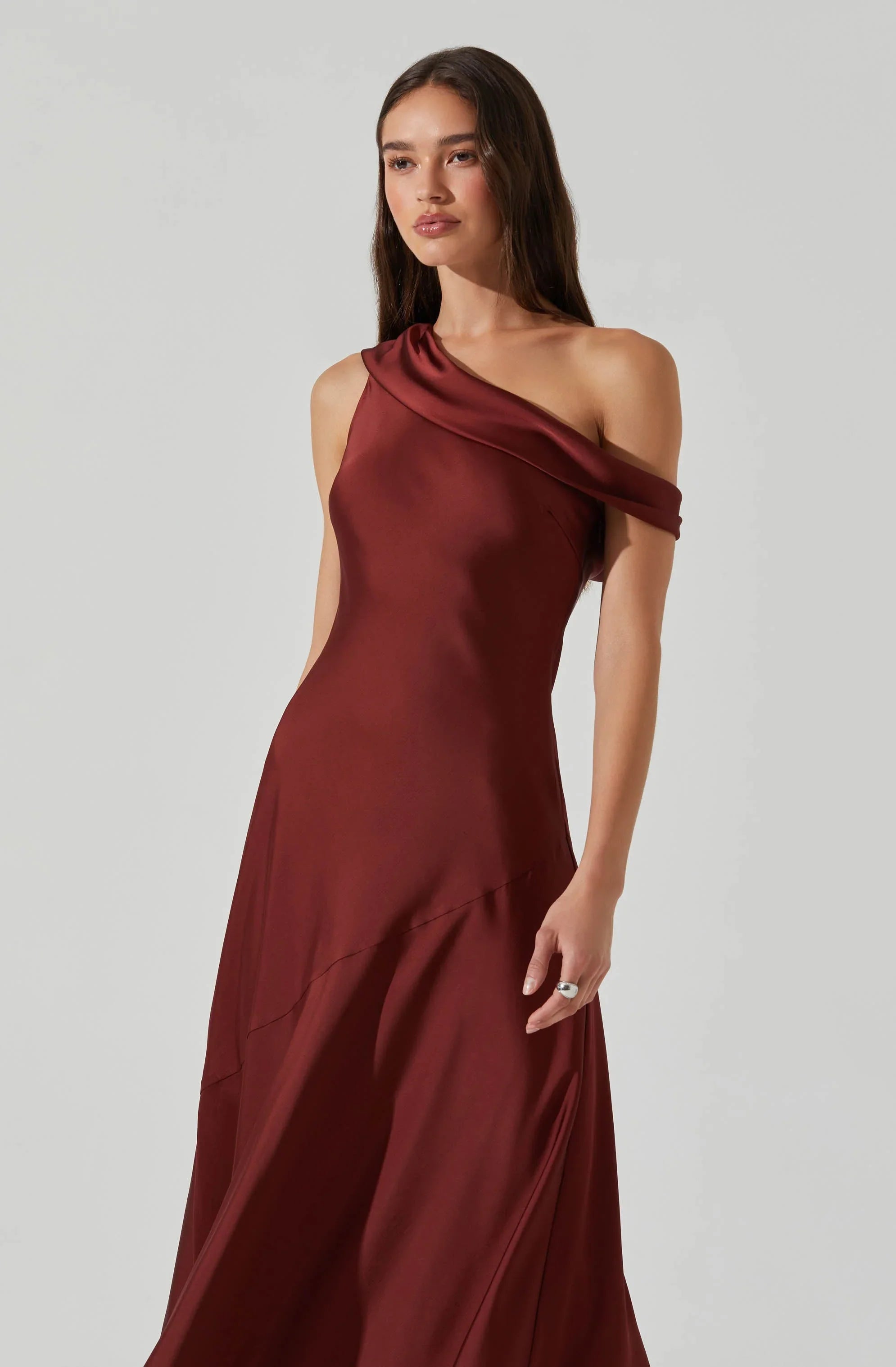 Lbruh Orissa Satin Off Shoulder Dress
