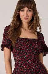 Lbruh Sara Floral Lace Trim Dress