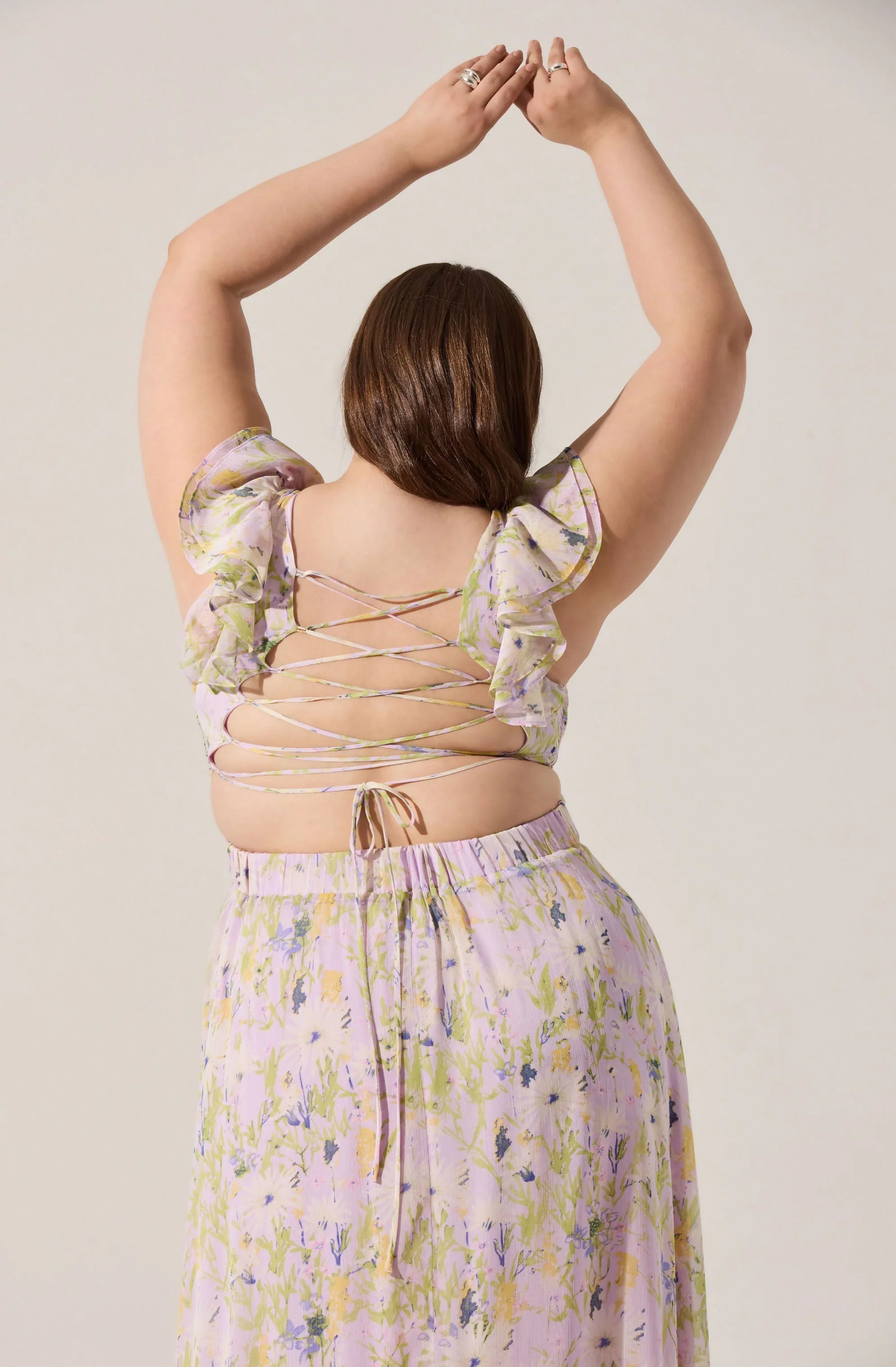 Lbruh Primrose Floral Strappy Back Maxi Dress