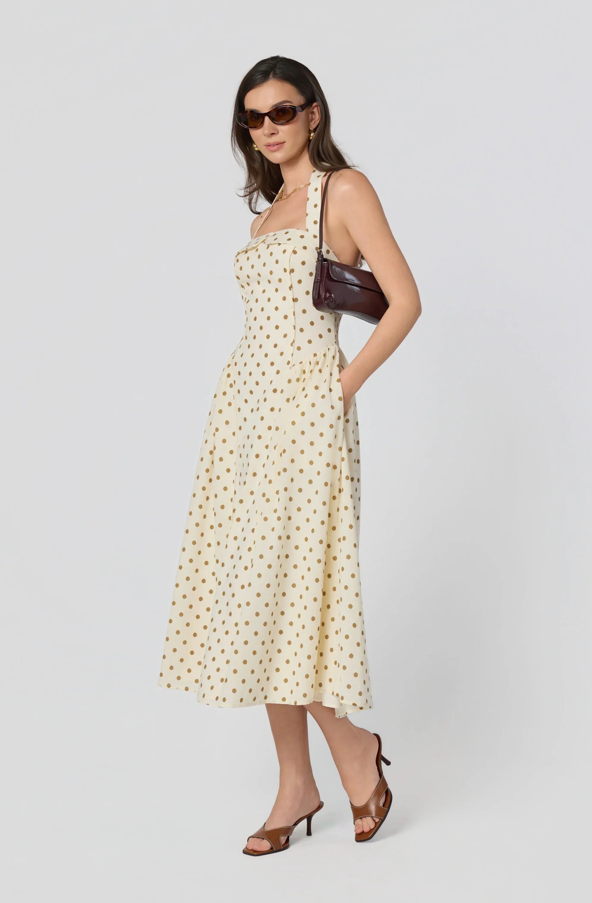 Inixyf Marianna Halter Midi Dress
