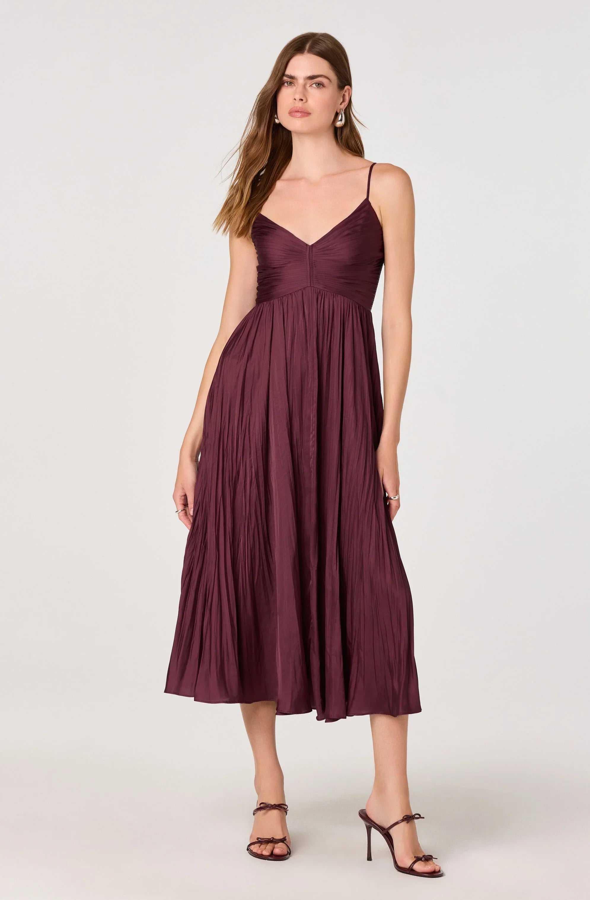 Inixyf Maeve Pleated Midi Dress