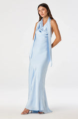 Lbruh Varya Satin Cowl Neck Maxi Dress
