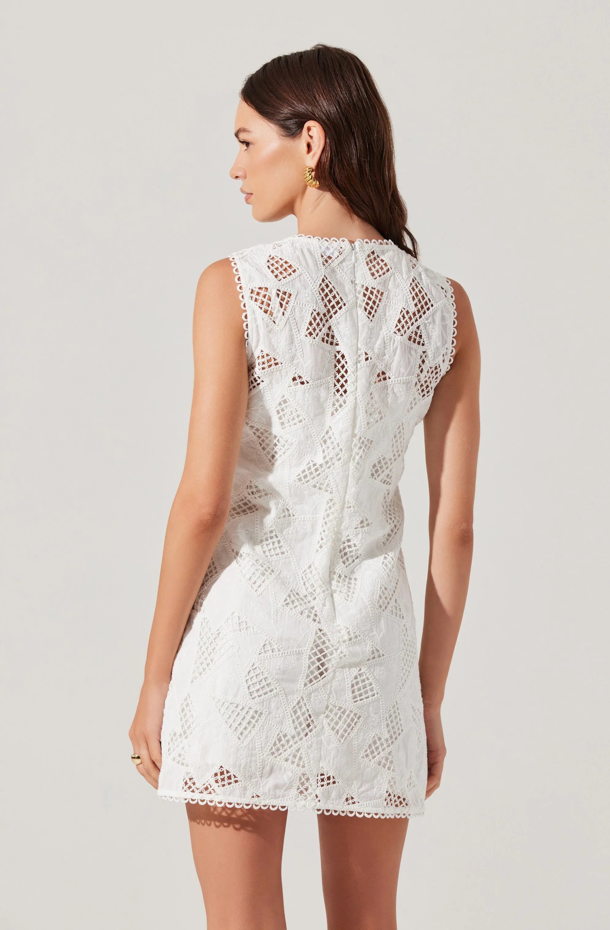 Lbruh Madge Crochet Lace Mini Dress