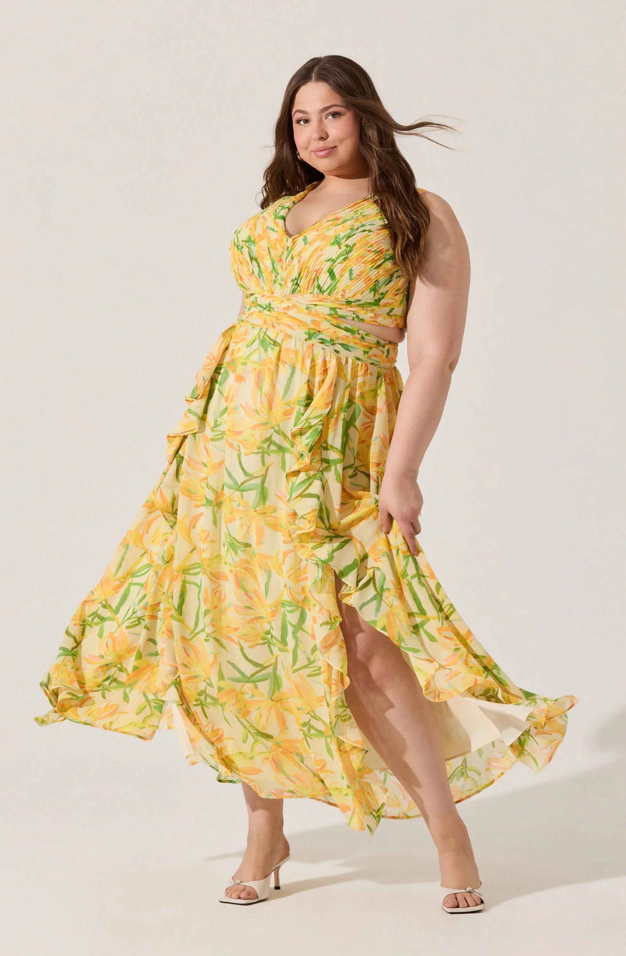 Lbruh Noya Floral Cutout Maxi Dress
