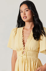 Lbruh Hadleigh Scallop Trim Midi Dress