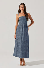 Lbruh Neelam Smocked Open Back Dress