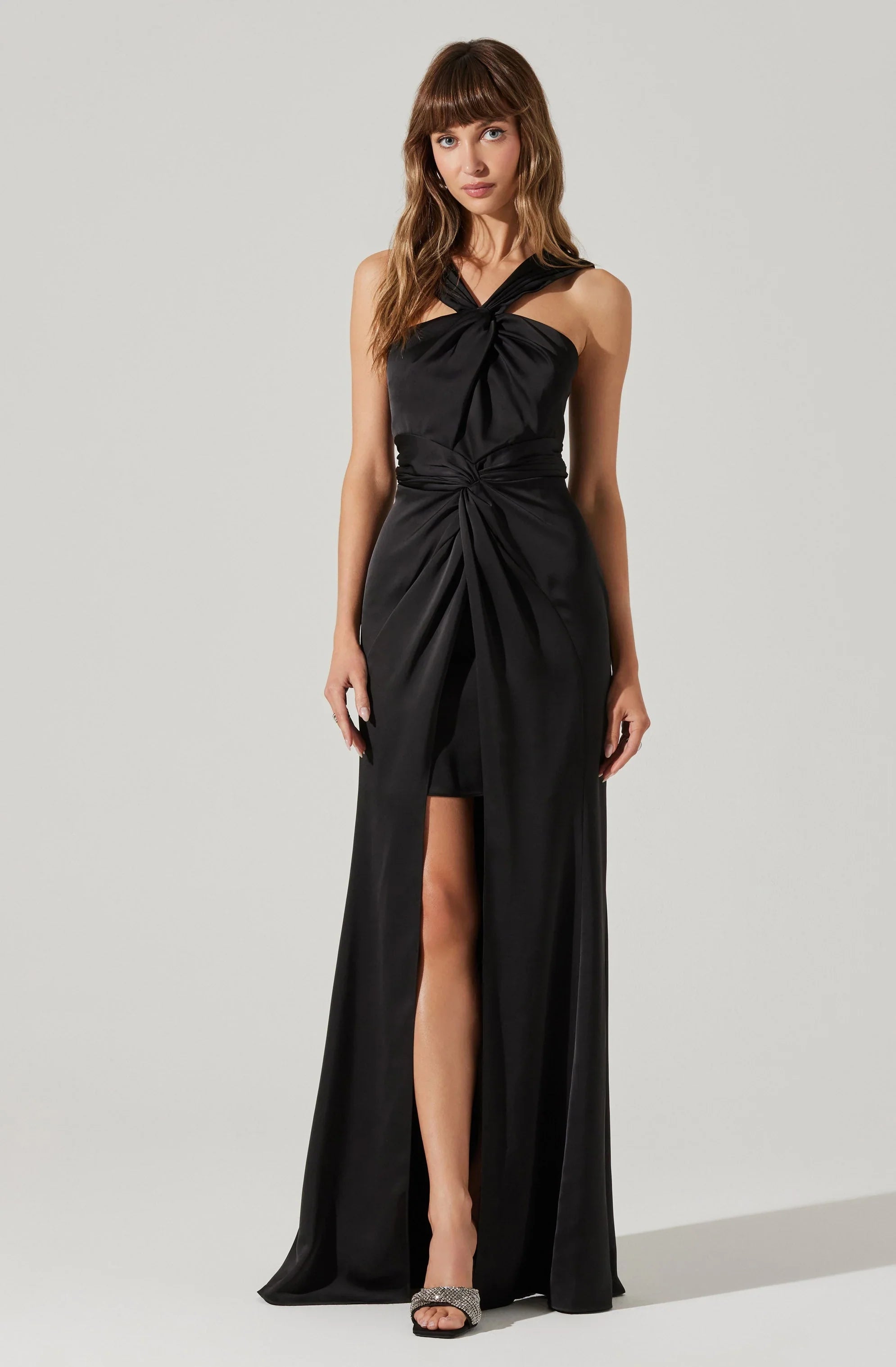 Lbruh Georgiana Halter Neck Maxi Dress