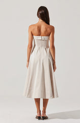 Lbruh Ayeri Strapless Midi Dress