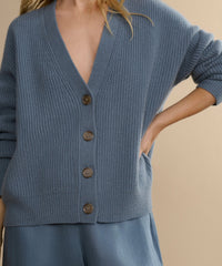 Cropped Cashmere Cocoon Cardigan