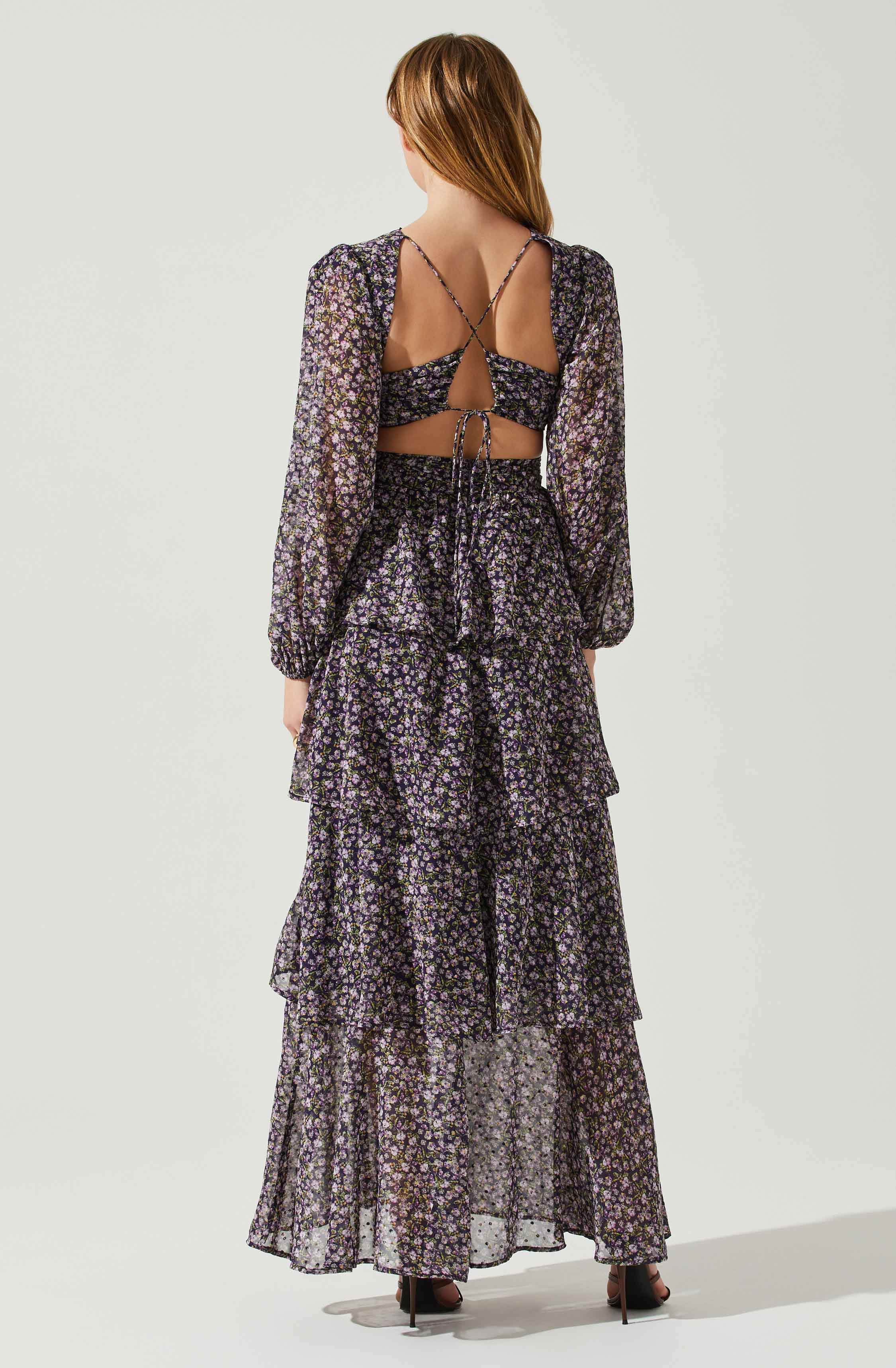 Lbruh Anora Floral Tiered Maxi Dress