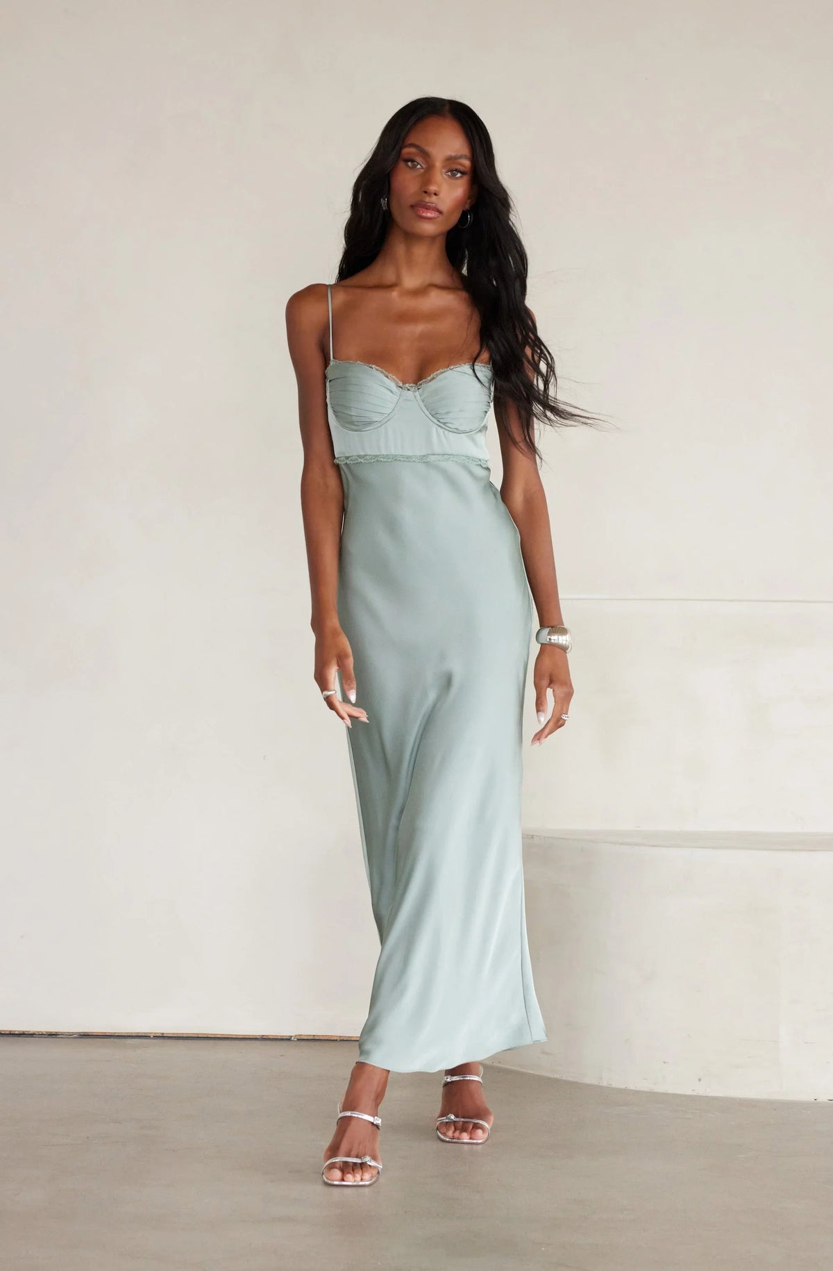 Lbruh Florianne Satin Maxi Dress