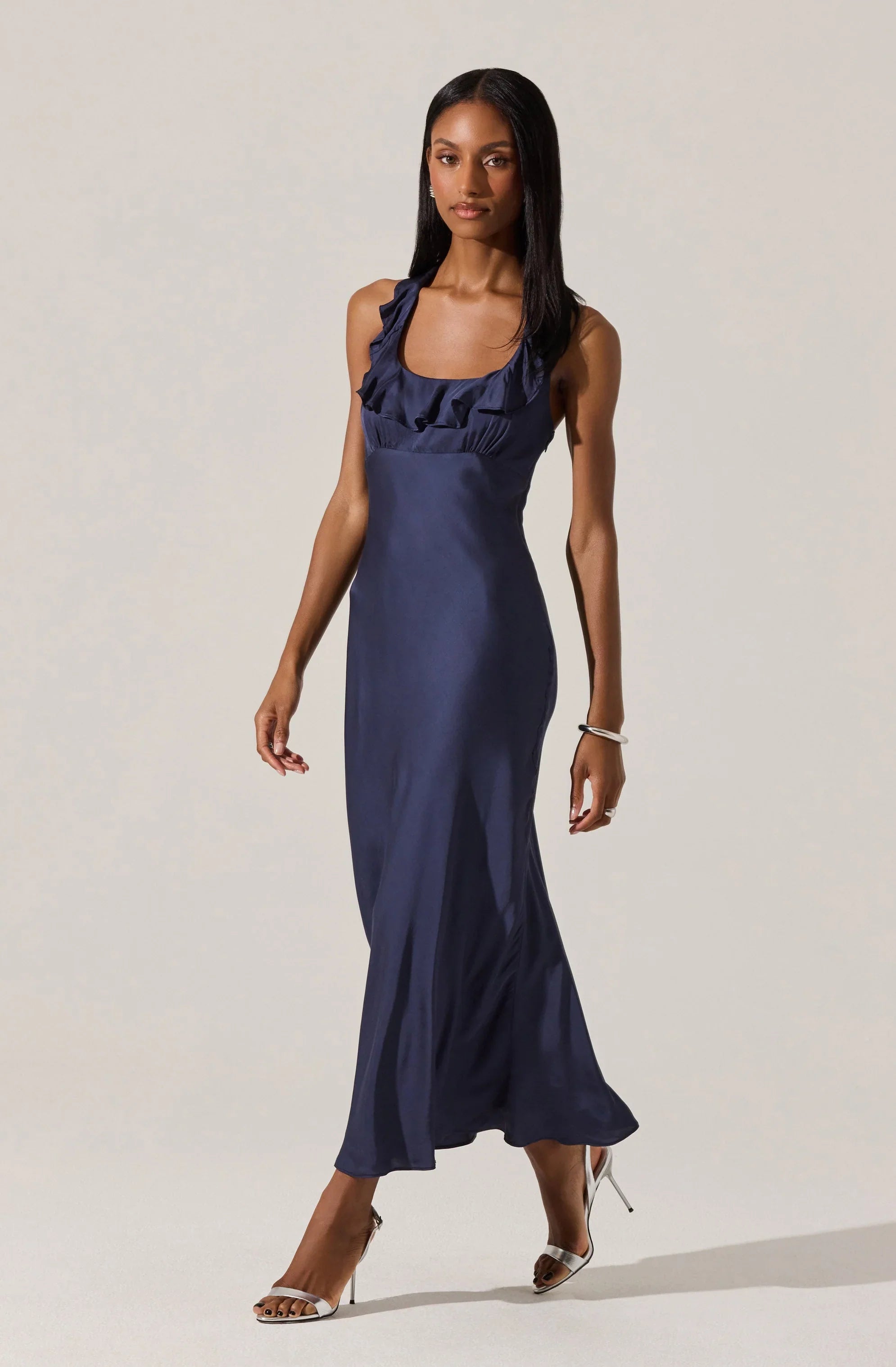 Lbruh Morrigan Ruffle Trim Halter Dress