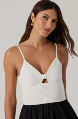 Lbruh Contrast Mixed Media Midi Dress
